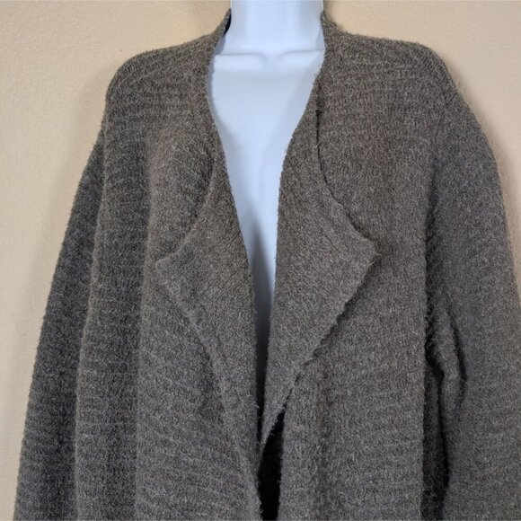 Old Navy Women's Cardigan Open Front Longline Oversized sz XL in Mushroom Cozy - Picture 2 of 8